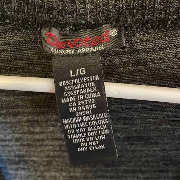 Devoted variegated grey long cardigan. - Picture 4 of 6